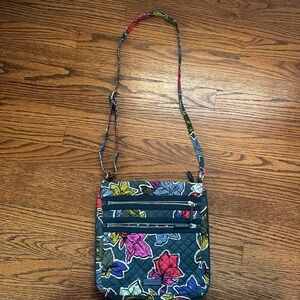 Vera Bradley Shoulder Bag Falling Flowers Flower Pattern